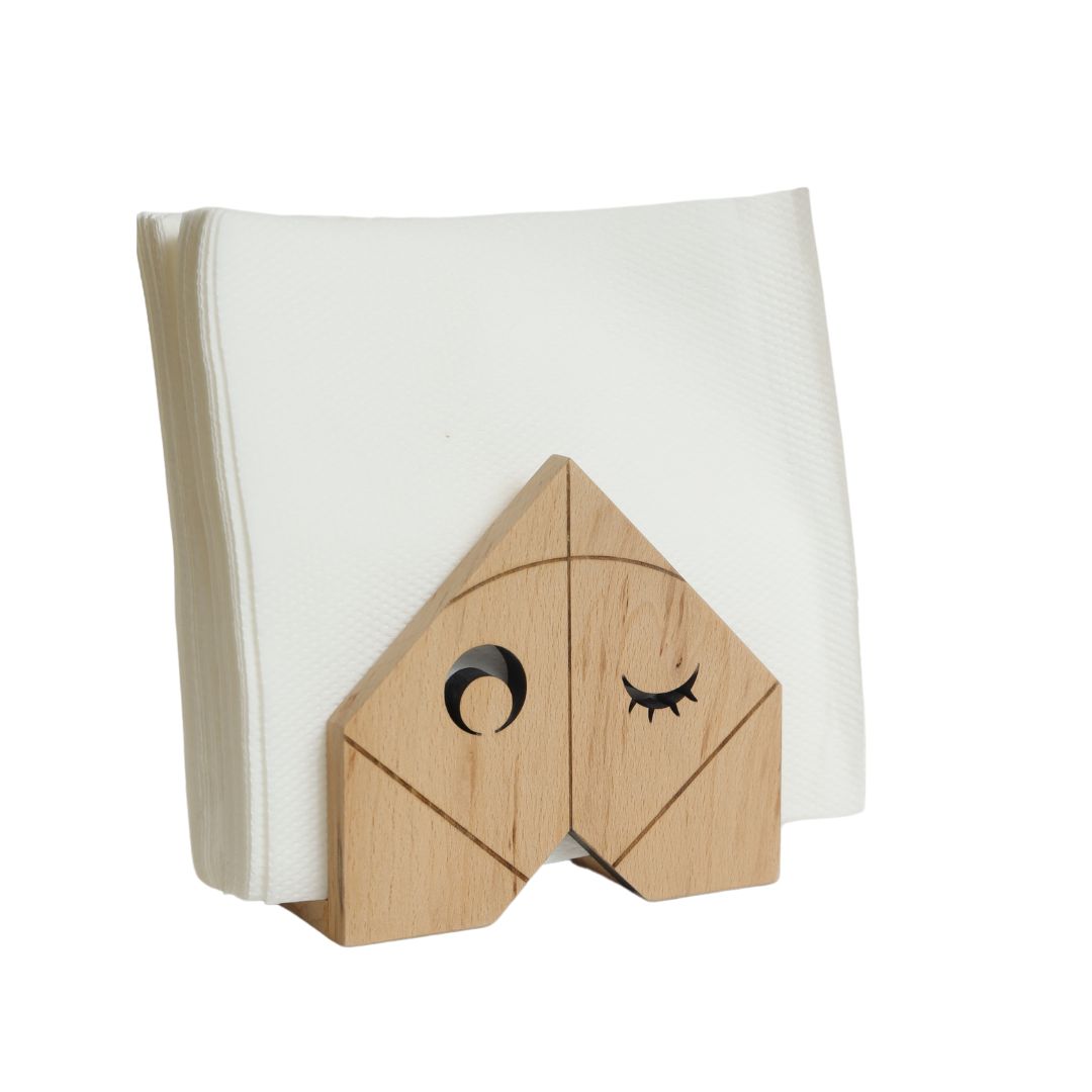 Ecoist Wooden Napkin Holder | Tissue Holder | Available in Unique Designs