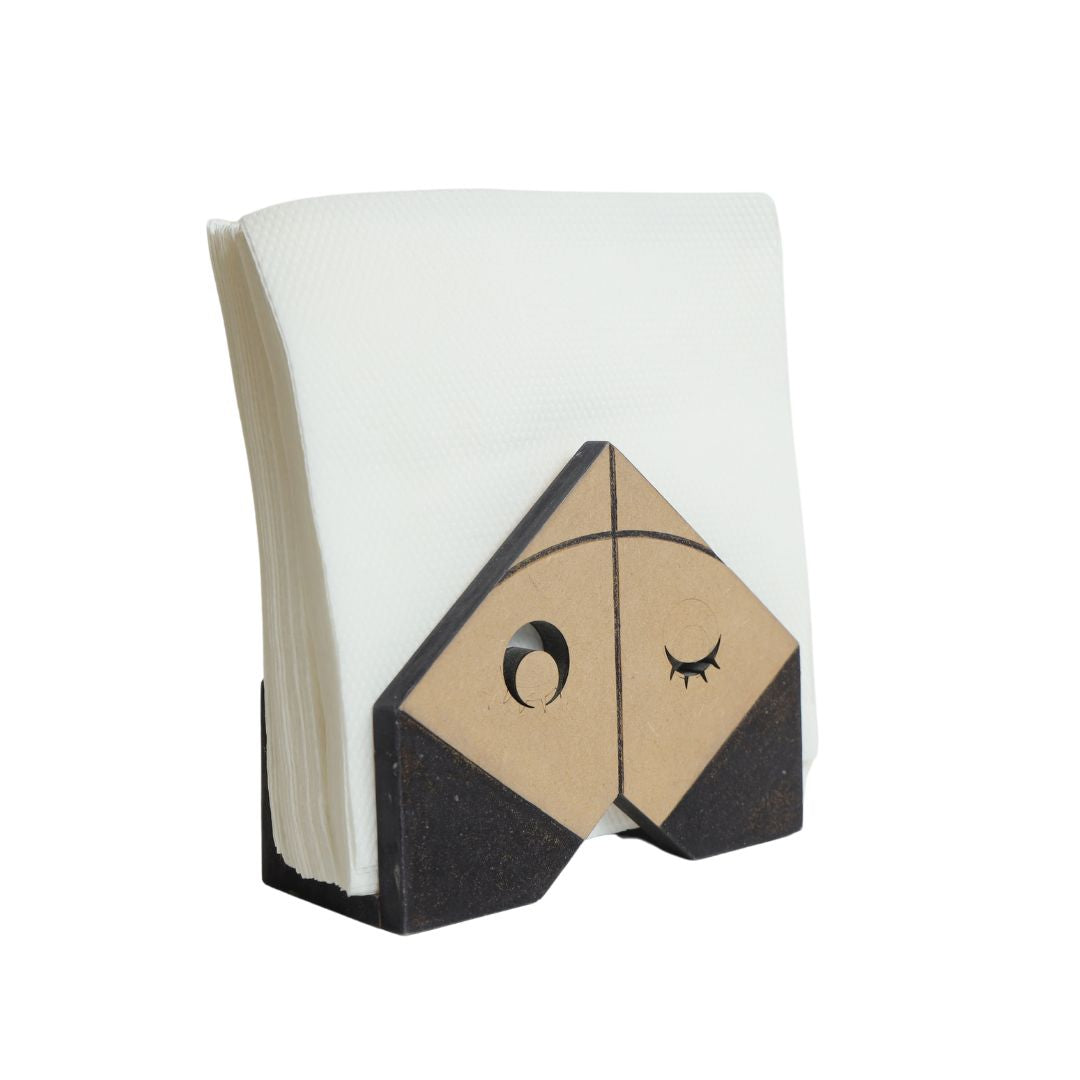 Ecoist Wooden Napkin Holder | Tissue Holder | Available in Unique Designs